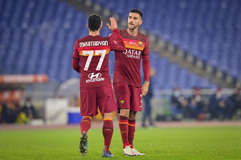 pellegrini mkhitaryan Roma vs Torino - Serie A TIM 2020/2021