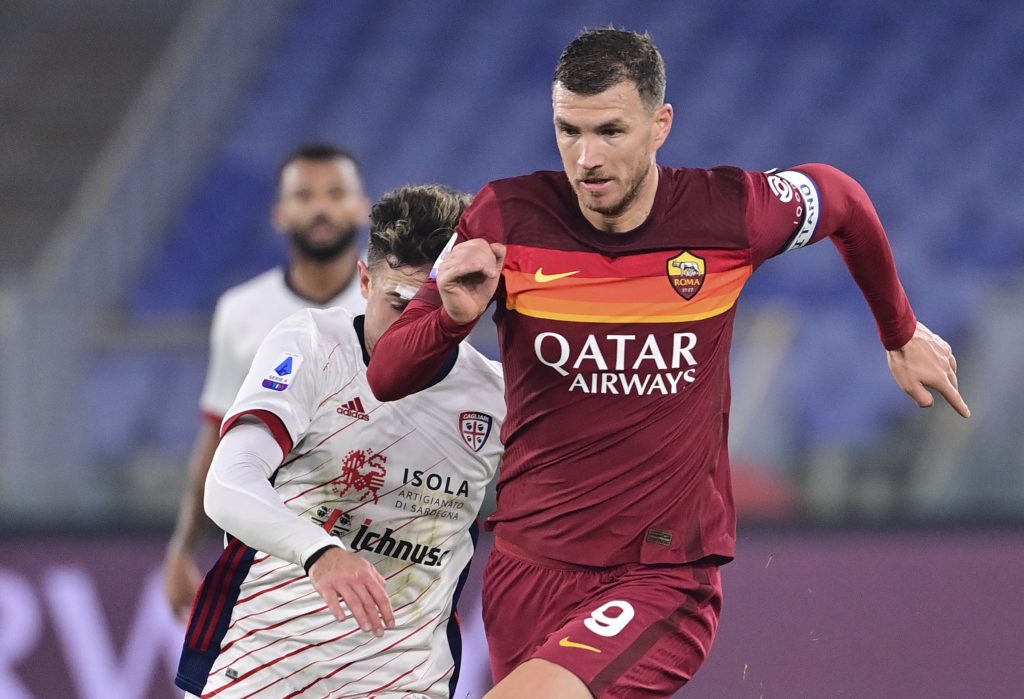 Dzeko Roma vs Cagliari - Serie A TIM 2020/2021
