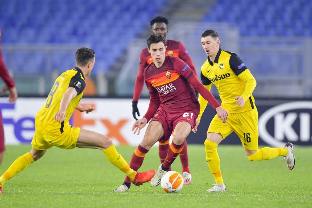 calafiori Roma vs Young Boys - UEFA Europa League 2020/2021