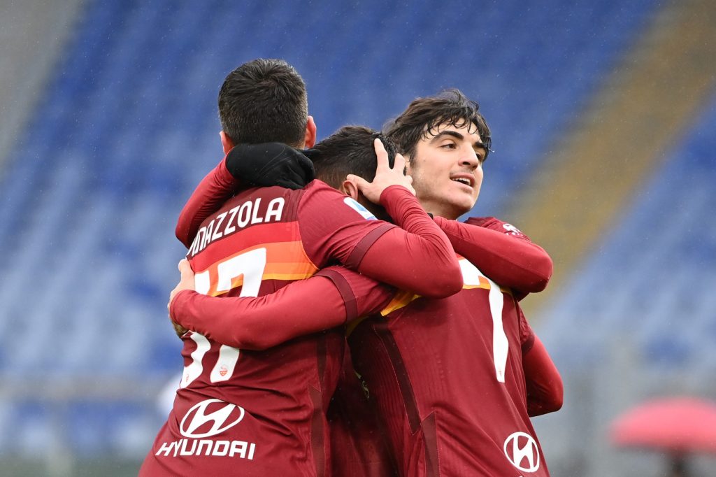 Roma vs Inter - Serie A TIM 2020/2021 Esultanza gol Pellegrini