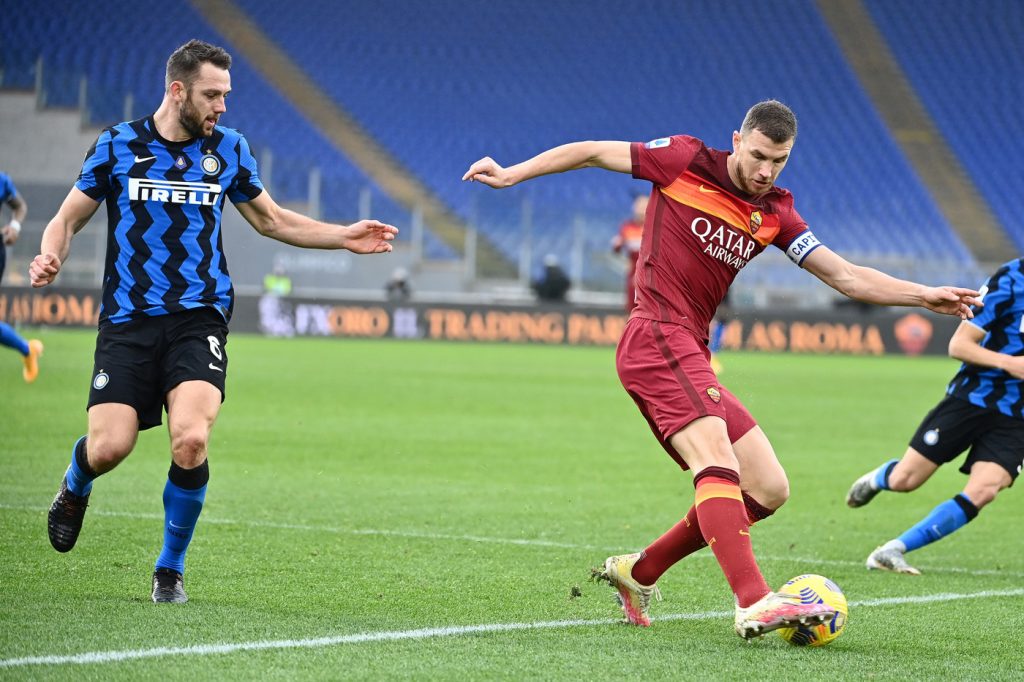 Roma vs Inter - Serie A TIM 2020/2021 Dzeko