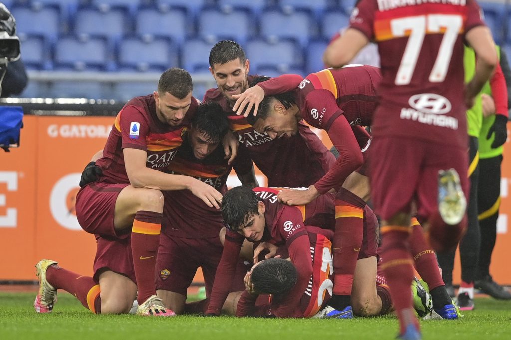 Roma vs Inter - Serie A TIM 2020/2021 Esultanza gol Mancini