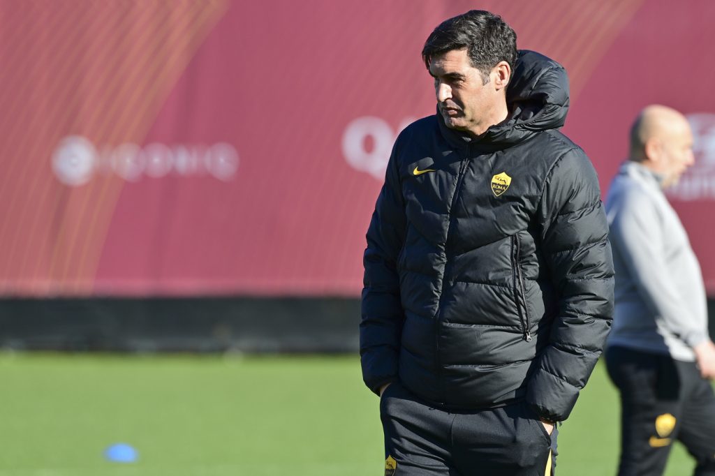 Fonseca AS Roma, sessione allenamento a Trigoria