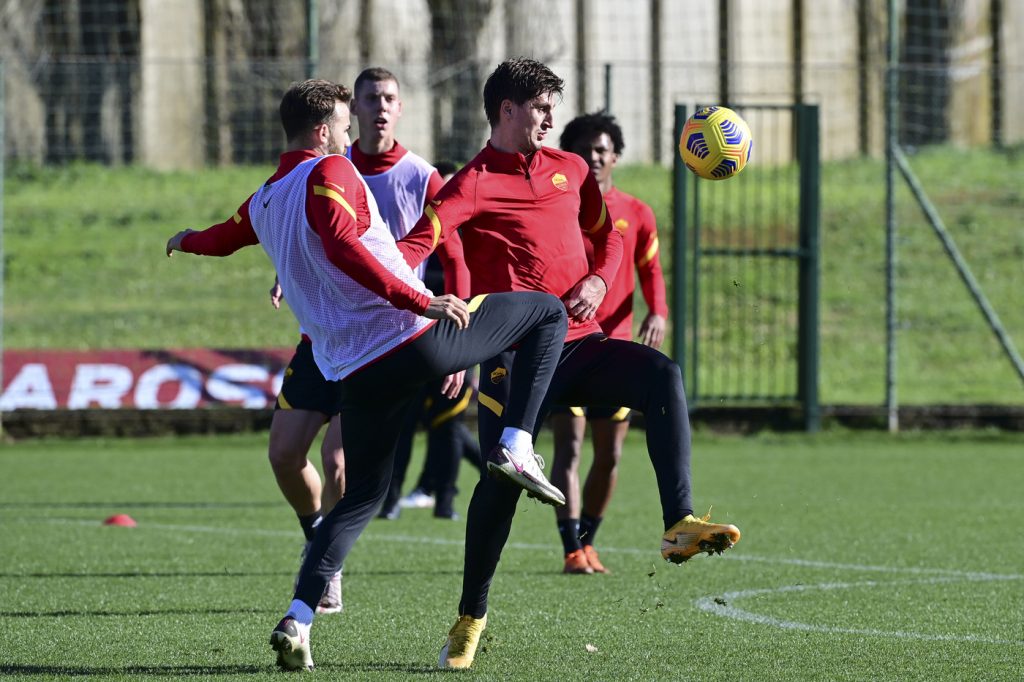 AS Roma, sessione allenamento a Trigoria