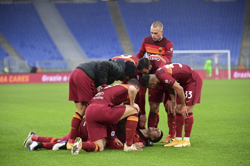 Roma Inter Esultanza gol Mancini