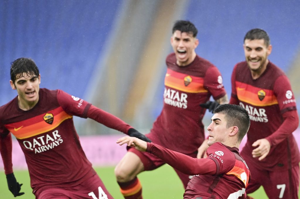 Roma vs Inter - Serie A TIM 2020/2021 Esultanza gol Mancini