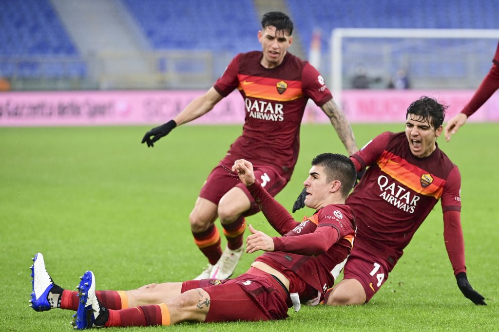 Roma Inter gol Mancini