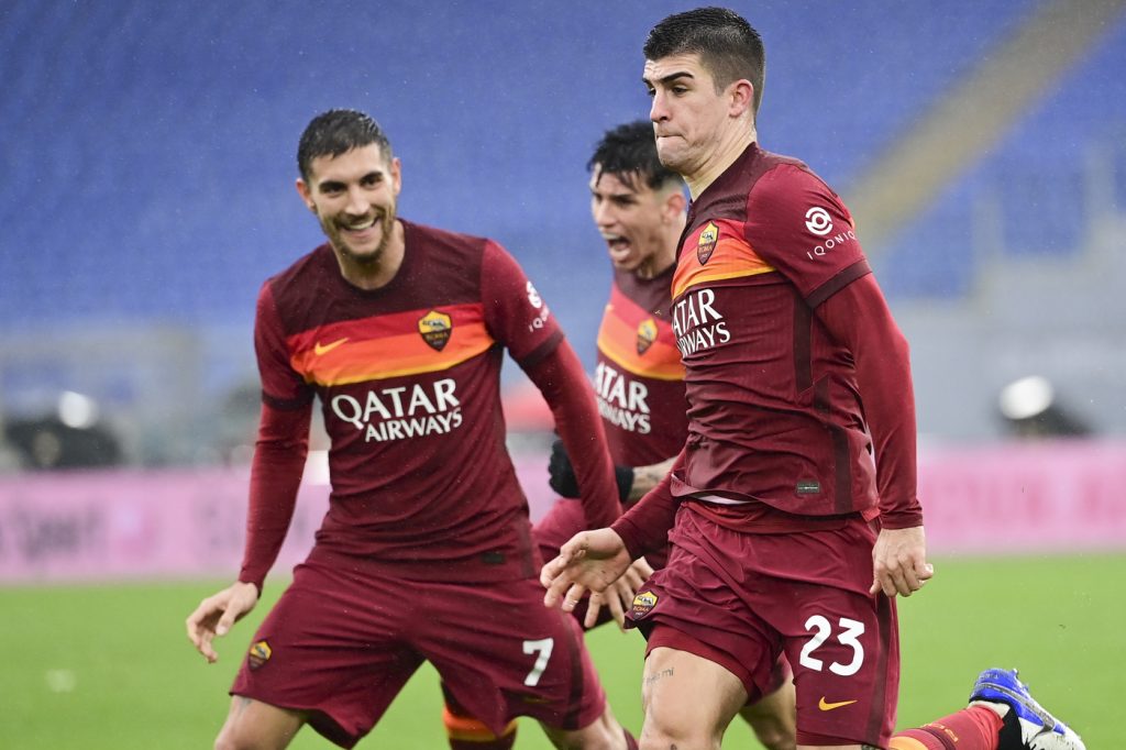 Roma vs Inter - Serie A TIM 2020/2021 Esultanza gol Mancini