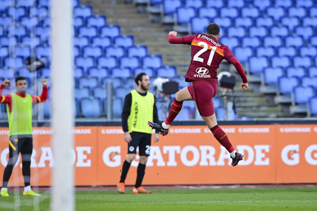 Roma vs Spezia - Serie A TIM 2020/2021 Esultanza Mayoral