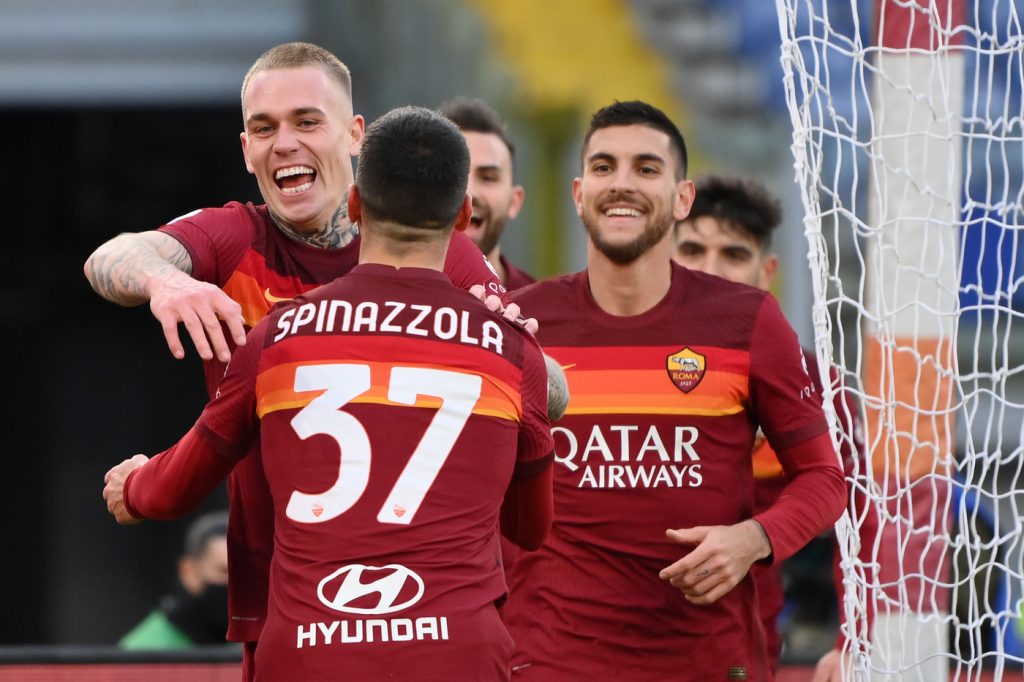 Roma vs Spezia - Serie A TIM 2020/20211 Esultanza gol Karsdorp