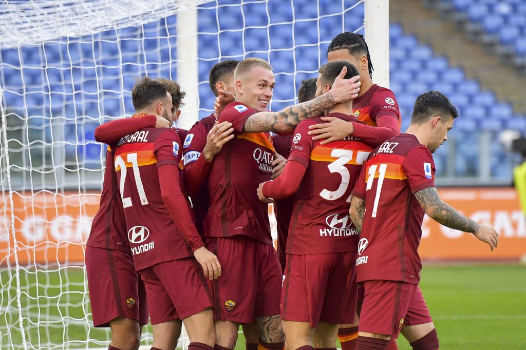 Roma vs Spezia - Serie A TIM 2020/2021 Esultanza gol Karsdorp