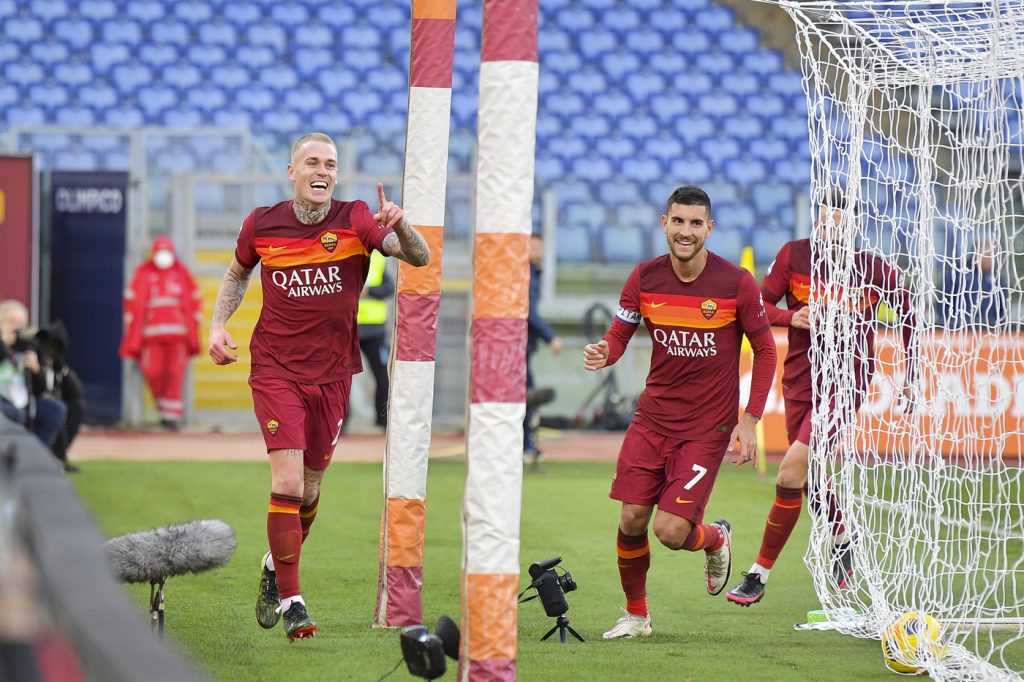Roma vs Spezia - Serie A TIM 2020/2021 Esultanza gol Karsdorp