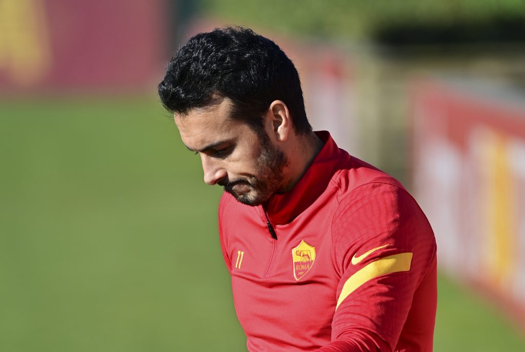 Pedro AS Roma, sessione di allenamento a Trigoria