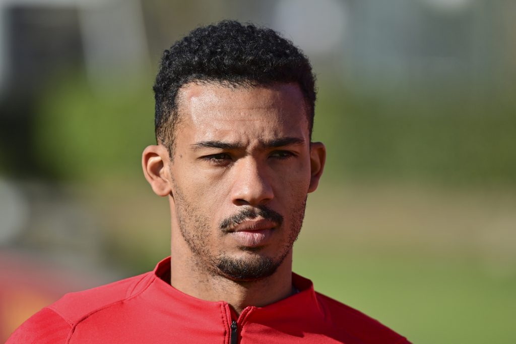 Juan Jesus AS Roma, sessione di allenamento a Trigoria