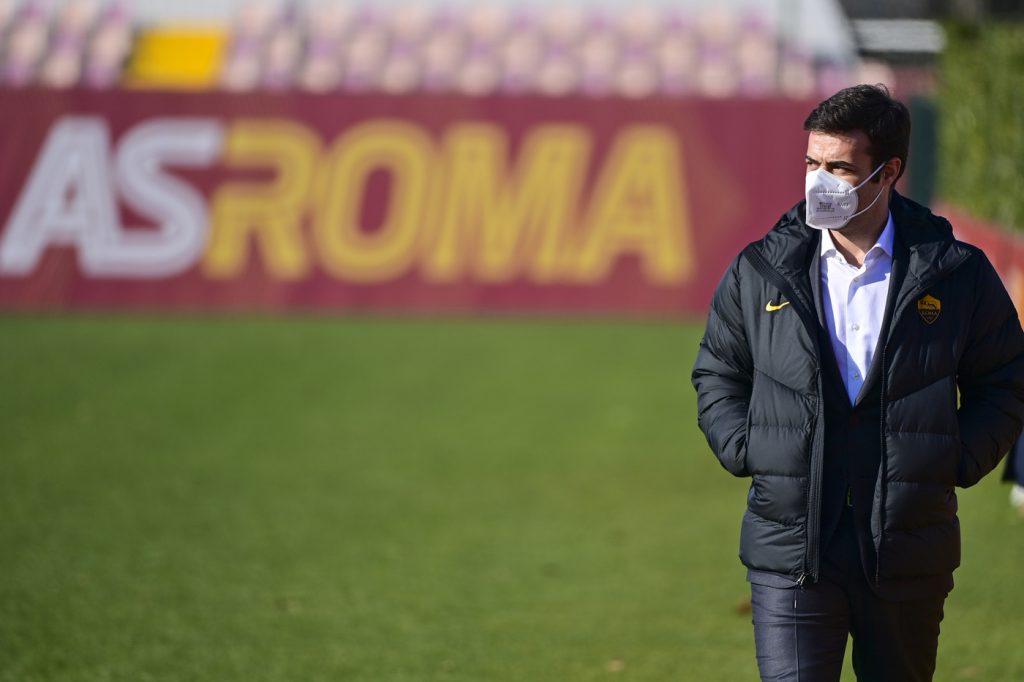 Tiago Pinto AS Roma, sessione di allenamento a Trigoria