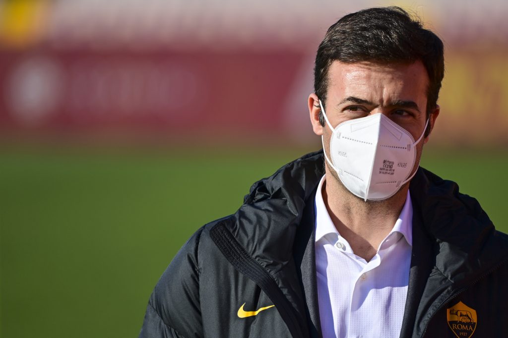 Tiago Pinto AS Roma, sessione di allenamento a Trigoria