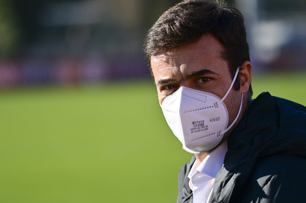 Tiago Pinto AS Roma, sessione di allenamento a Trigoria