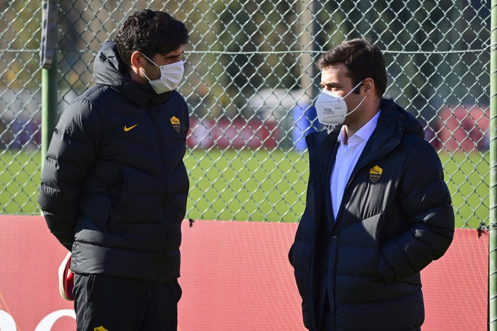 Fonseca Pinto AS Roma, sessione di allenamento a Trigoria