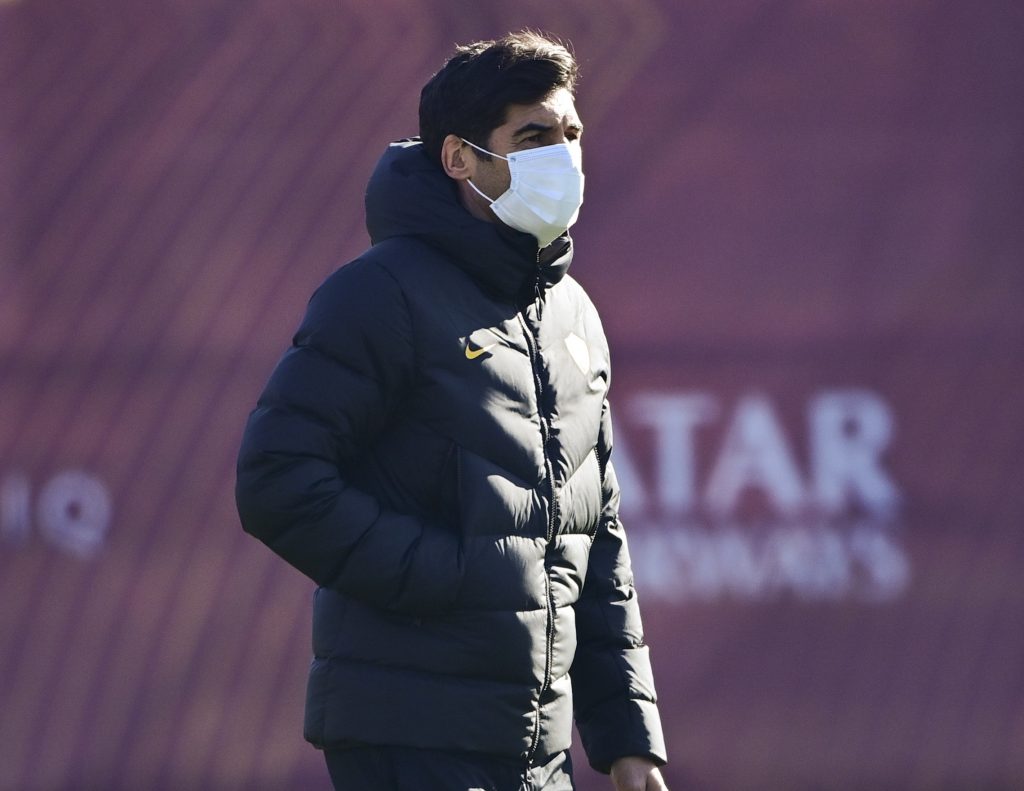 Fonseca AS Roma, sessione di allenamento a Trigoria