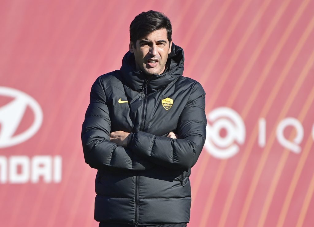 Fonseca AS Roma, sessione di allenamento a Trigoria