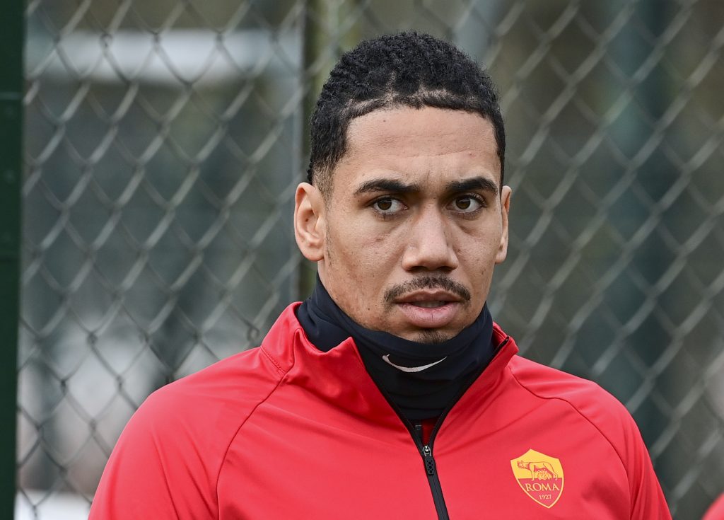 Smalling L'AS Roma in allenamento a TrigoriaL'AS Roma in allenamento a Trigoria