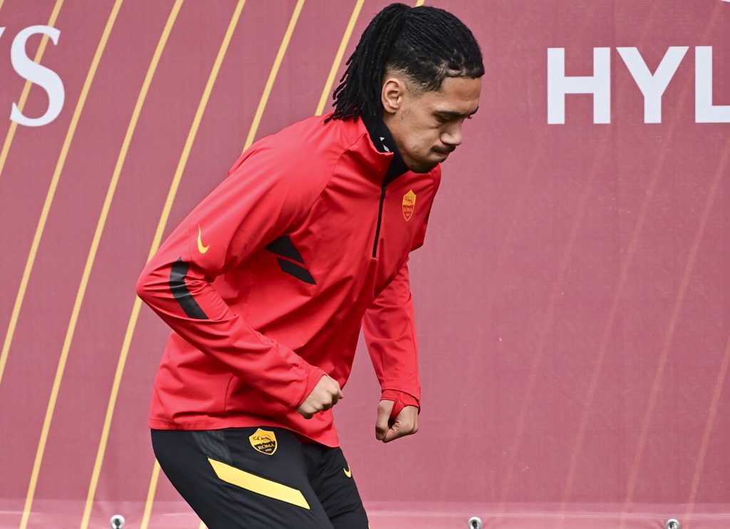 Smalling L'AS Roma in allenamento a TrigoriaL'AS Roma in allenamento a Trigoria