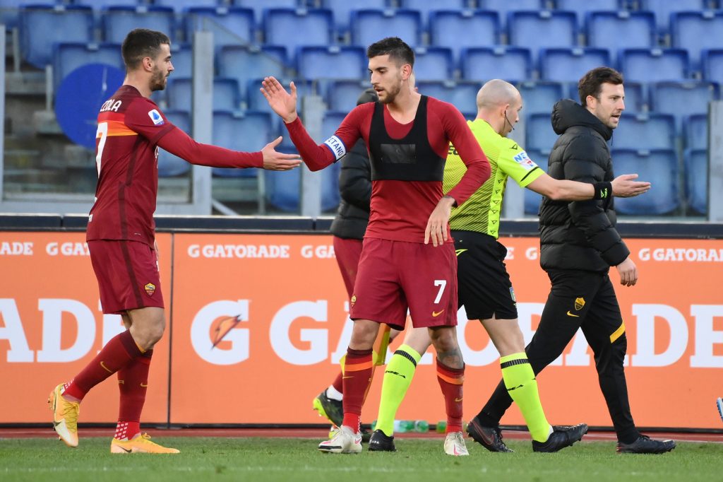 Roma vs Spezia - Serie A TIM 2020/20211 Esultanza gol Pellegrini