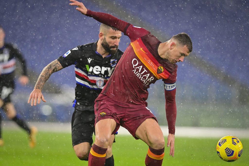 Dzeko Roma-Sampdoria Serie A