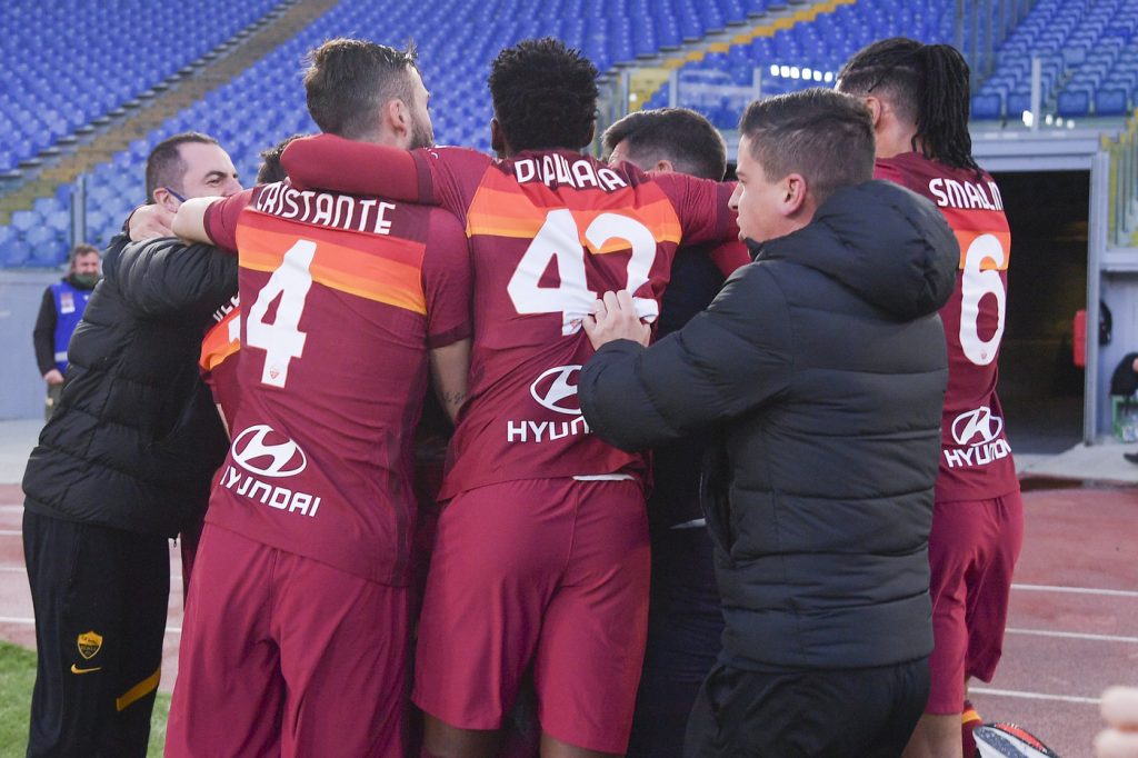 Roma vs Spezia - Serie A TIM 2020/20211 Esultanza gol Pellegrini