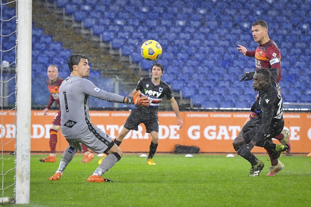 Dzeko gol Roma vs Sampdoria - Serie A TIM 2020/2021