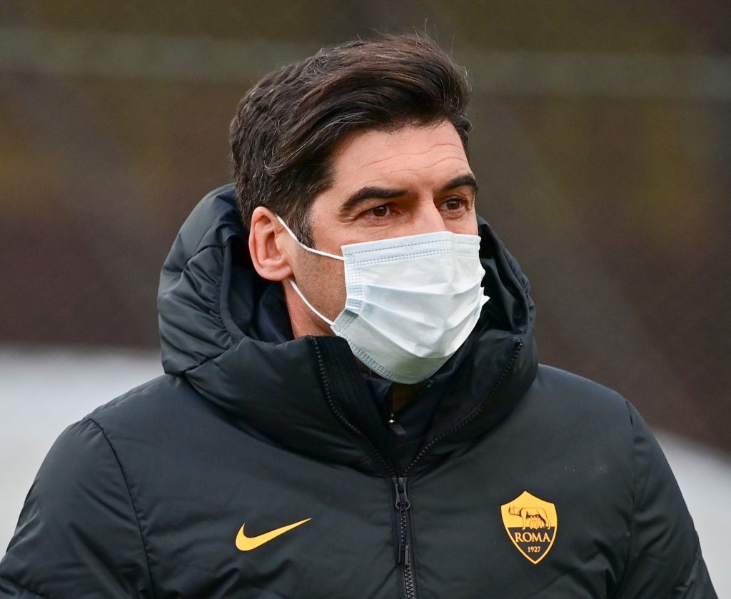 Fonseca AS Roma, primo allenamento del 2021 a Trigoria