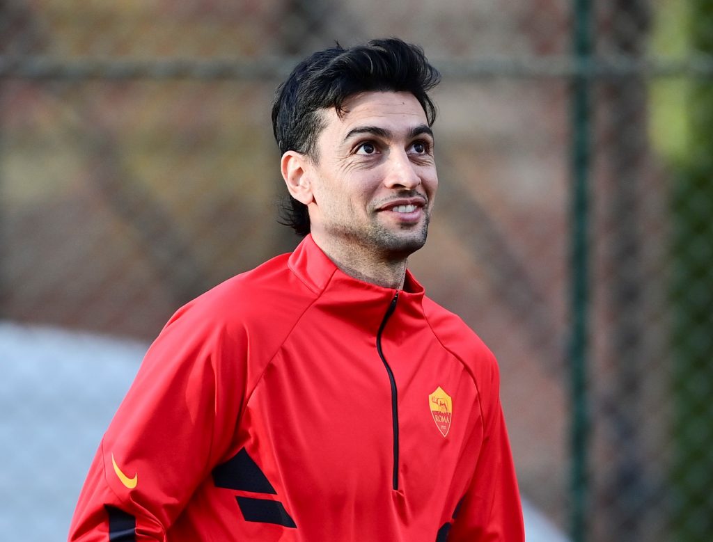 Pastore AS Roma, primo allenamento del 2021 a Trigoria