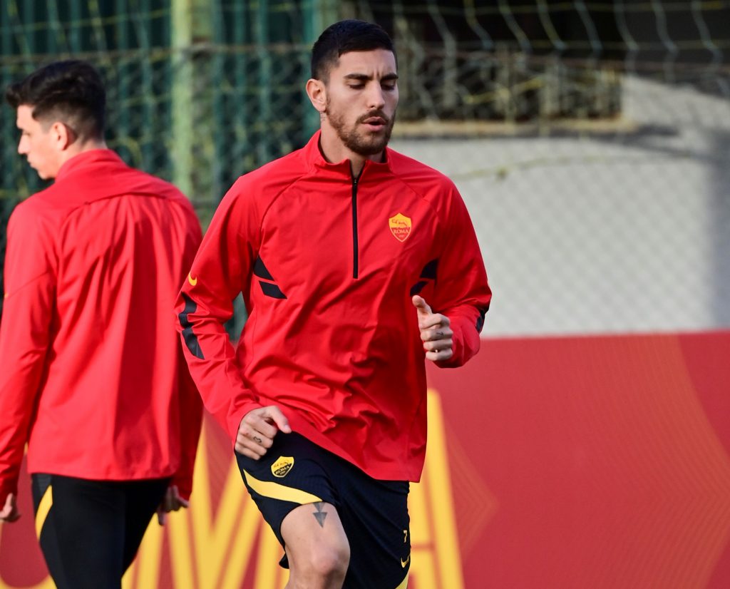 Pellegrini AS Roma, primo allenamento del 2021 a Trigoria