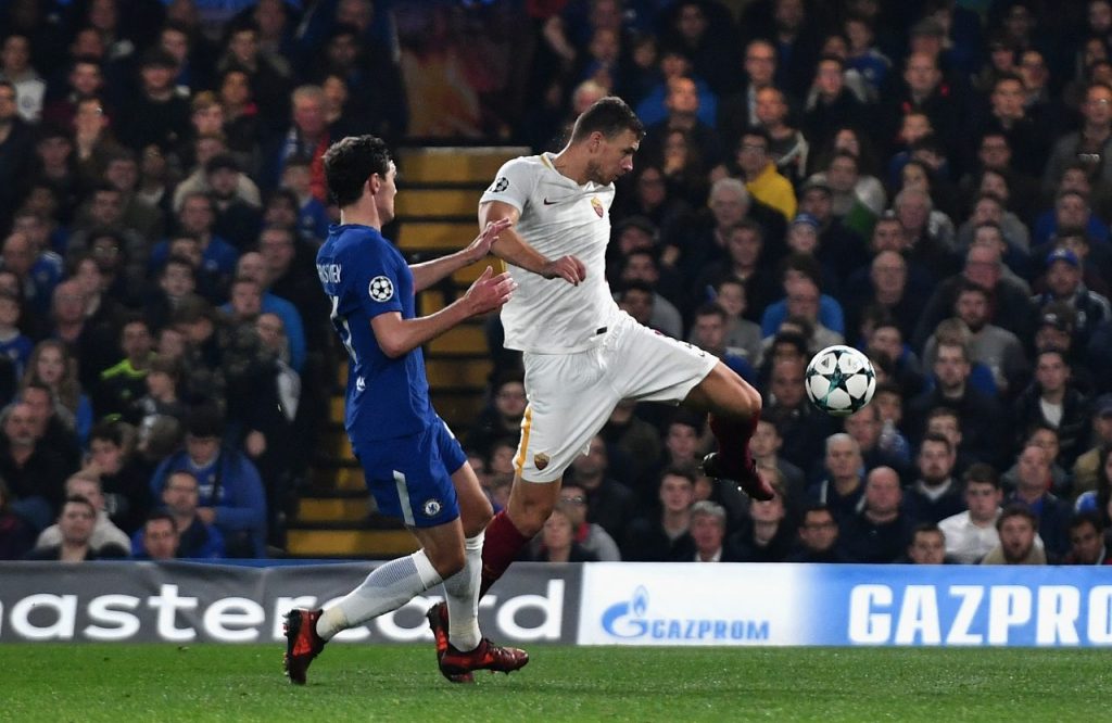 dzeko chelsea gol