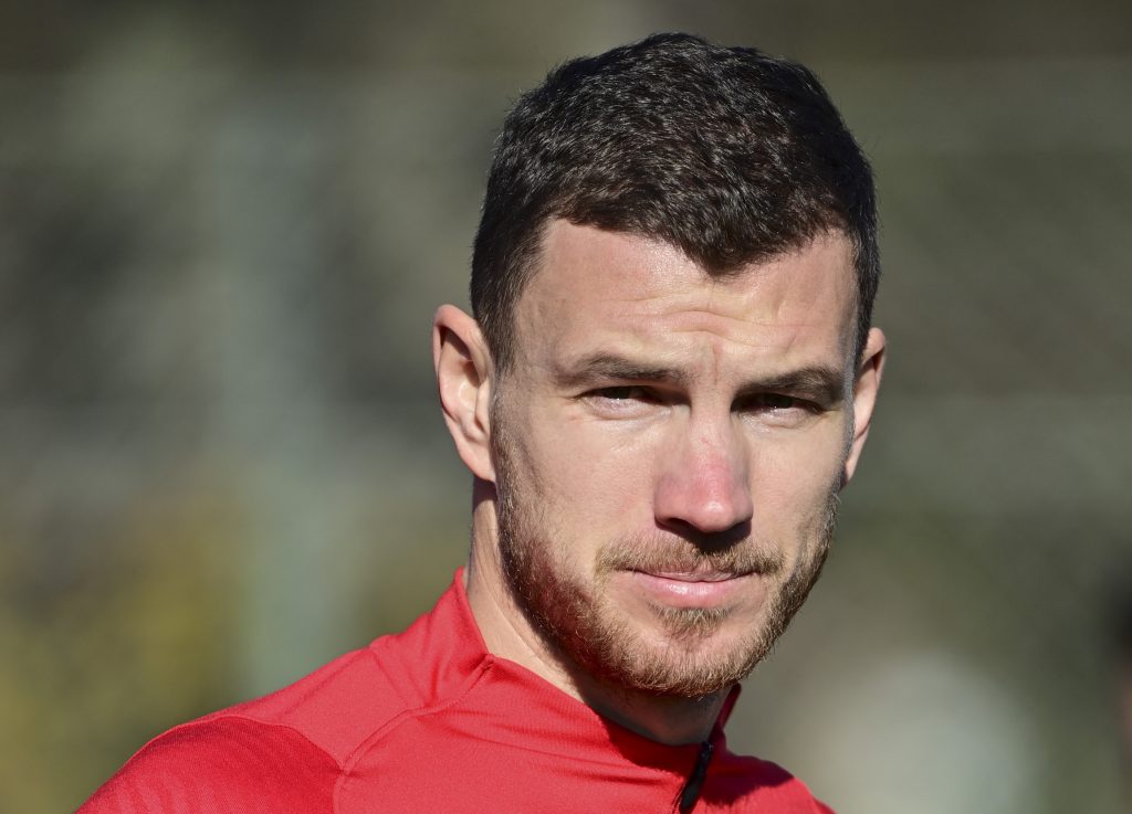 dzeko AS Roma, la preparazione dei giallorossi a due giorni dal derby