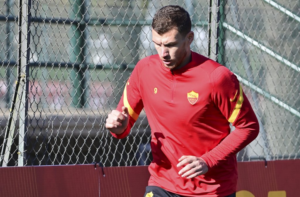 dzeko AS Roma, la preparazione dei giallorossi a due giorni dal derby