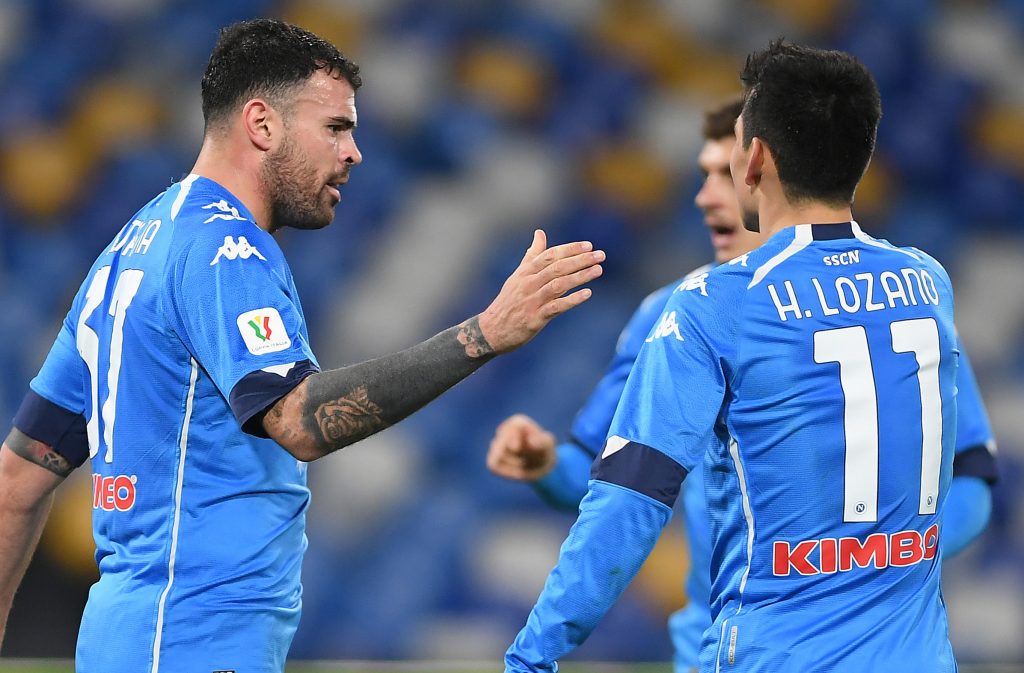 petagna SSC Napoli v Empoli FC - Coppa Italia