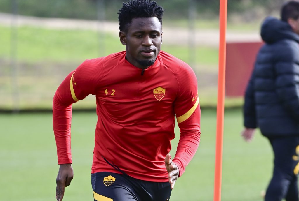 L'AS Roma in allenamento a TrigoriaL'AS Roma in allenamento a Trigoria Diawara