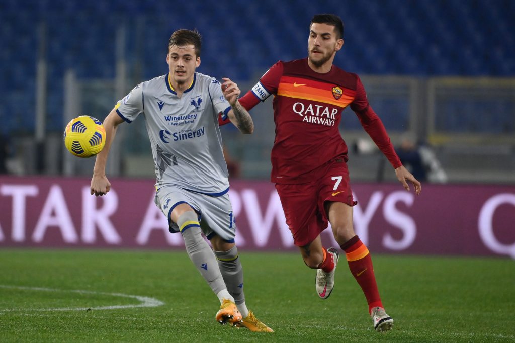 pellegrini Roma vs Hellas Verona - Serie A TIM 2020/2021