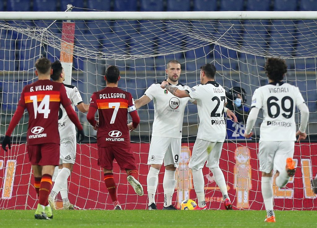 Gol Galabinov AS Roma v AC Spezia - Coppa Italia