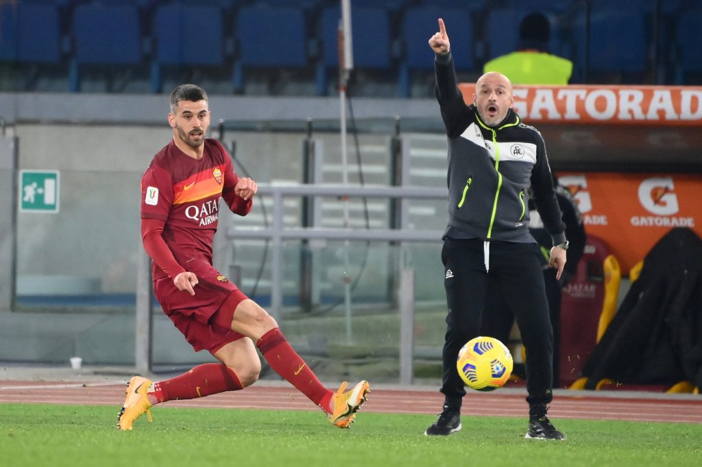 Spinazzola Italiano Roma vs Spezia - Coppa Italia - Ottavi di Finale 2020/2021