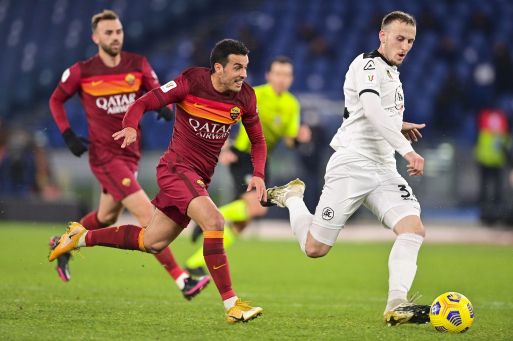 Pedro Mayoral Roma vs Spezia - Coppa Italia - Ottavi di Finale 2020/2021