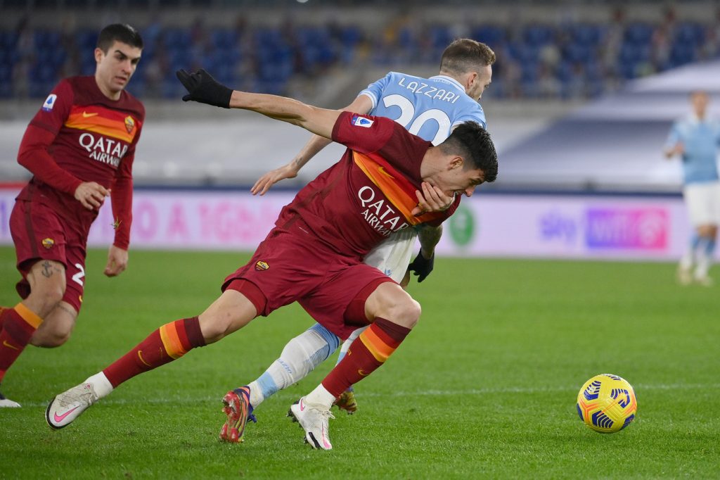 lazzari ibanez Lazio vs Roma - Serie A TIM 2020/2021