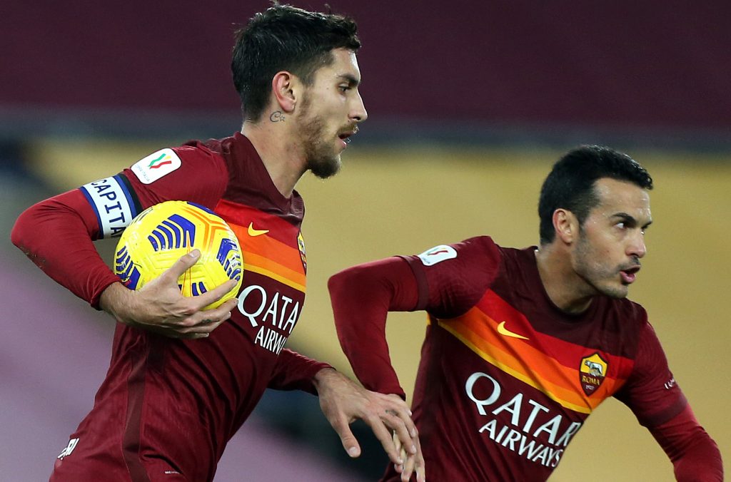 Pellegrini gol Pedro AS Roma v AC Spezia - Coppa Italia