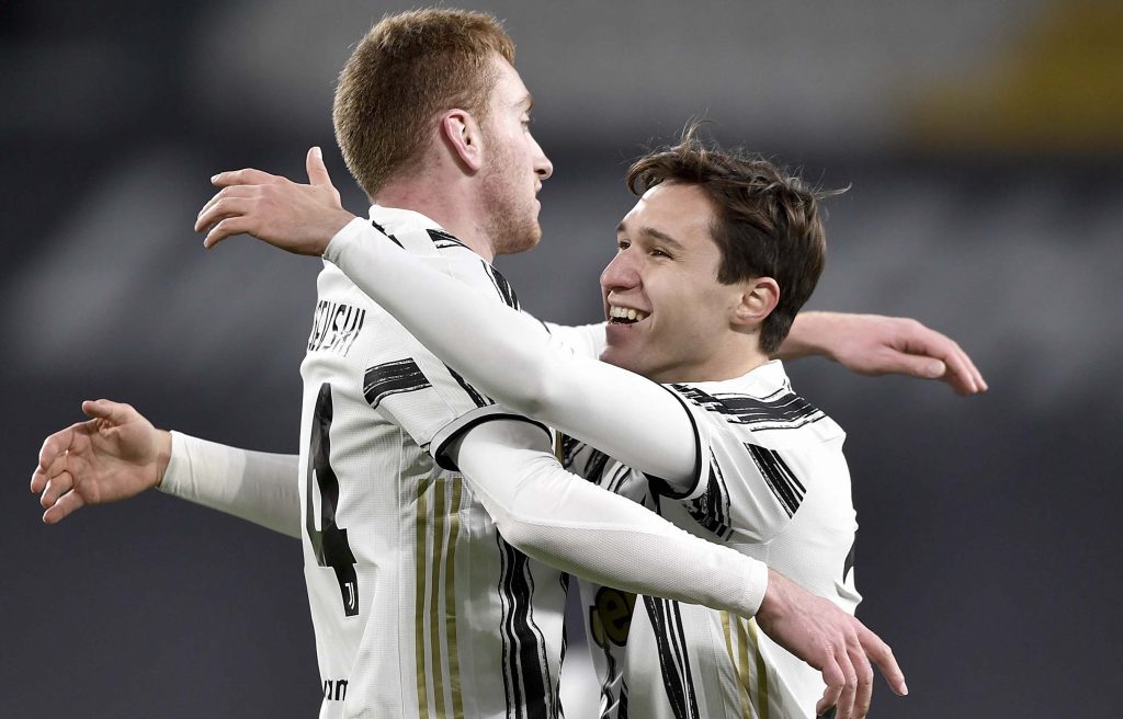 kulusevski chiesa Juventus v SPAL - Coppa Italia