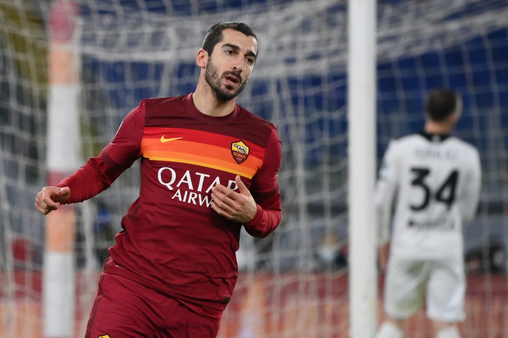 Mkhitaryan Roma vs Spezia - Coppa Italia - Ottavi di Finale 2020/2021