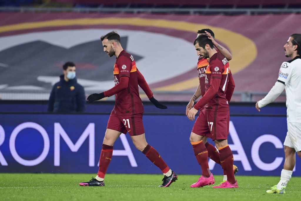 Gol Mkhitaryan Roma-Spezia Coppa Italia