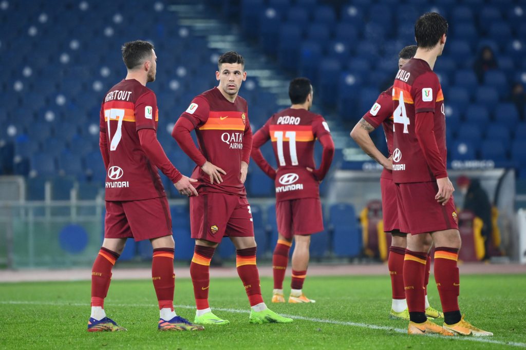 squadra Roma vs Spezia - Coppa Italia - Ottavi di Finale 2020/2021