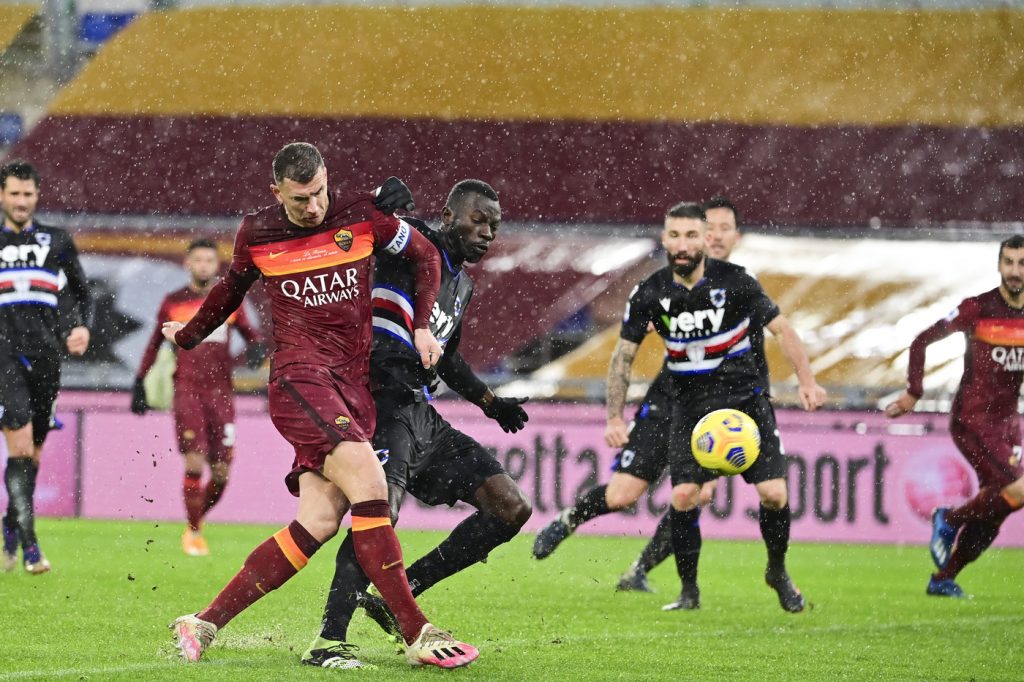 Dzeko gol Roma-Sampdoria