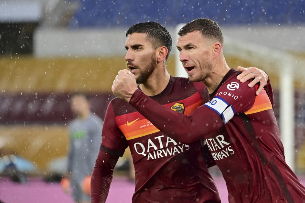 Dzeko Pellegrini Roma-Sampdoria
